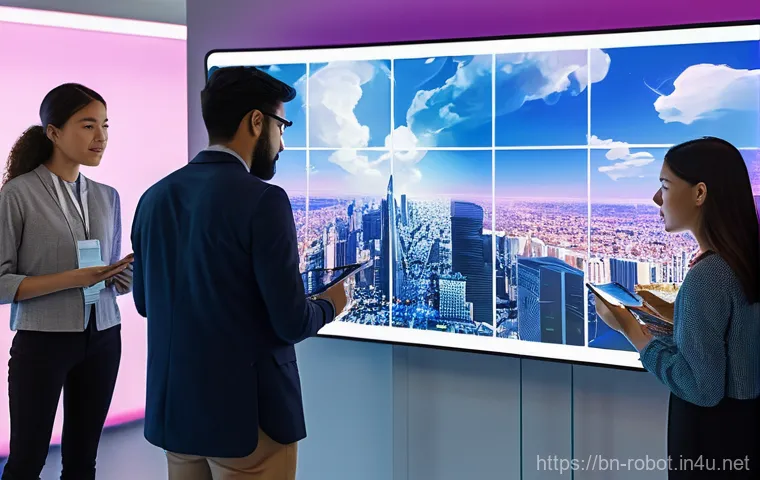 로봇 윤리 가이드라인 - **Prompt:** A bustling, futuristic smart warehouse, brightly lit and highly organized. Agile, sleek ...